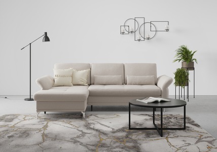 INOSIGN, INOSIGN Ecksofa »Palm Beach«, Federkern, mit Sitztiefenverstellung, wahlweise mit Bettfunktion, Bettkasten und Armteilverstellung, INOSIGN Ecksofa »Palm Beach L-Form«, Federkern, mit Sitztiefenverstellung, wahlweise mit Bettfunktion