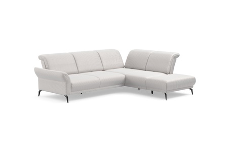 INOSIGN Ecksofa »Coco«, wahlweise mit Sitztiefen, Armteil- und Kopfteilverstellungim Cord, mit Füssen 15 cm hoch