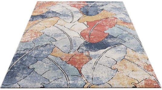 undefined, Teppich »Mista 53 Multi 140«, rechteckig, - mm Höhe, Carpet City Teppich »Mista 2553«, rechteckig, 9 mm Höhe, Kurzflor, Floral, Multicolor, Weich