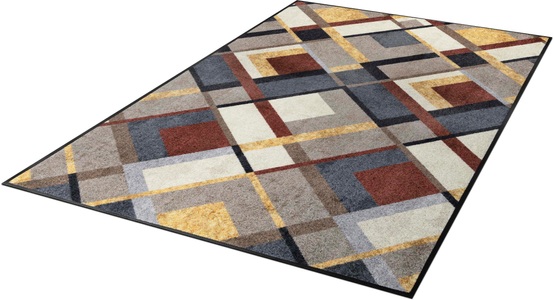 wash+dry by Kleen-Tex, wash+dry by Kleen-Tex Teppich »Art Deco«, rechteckig, 7 mm Höhe, In- und Outdoor geeignet, Wohnzimmer, wash+dry by Kleen-Tex Teppich »Art Deco«, rechteckig, 7 mm Höhe, rutschhemmend, waschbar, Wohnzimmer