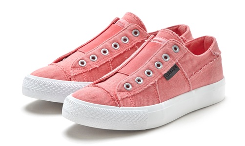 ELBSAND, Elbsand Slip-On Sneaker, mit Stretch-Einsatz VEGAN, Elbsand Slip-On Sneaker, aus Textil, bequemer Elastik Einsatz, Halbschuh, Slipper,Freizeitschuh