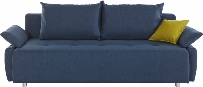 COLLECTION AB, COLLECTION AB Schlafsofa, mit Federkern, Bettfunktion und Bettkasten, inklusive 2 Rücken- und 1 Zierkissen, frei im Raum stellbar, COLLECTION AB Schlafsofa »Funtastic«, mit Federkern, Bettfunktion, inklusive 2 Rücken- und 1 Zierkissen