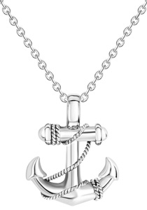 FIRETTI, Firetti Kette mit Anhänger »Anker«, Firetti Kette mit Anhänger »Schmuck Geschenk Anker«