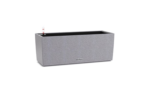 Lechuza, Lechuza Blumentopf BALCONERA Stone 50, Lechuza Balconera Stone steingrau | 50 × 19 x 19 cm | 8 l