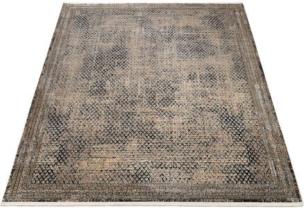 WK WOHNEN Teppich »POINTS«, rechteckig, 7 mm Höhe, hochwertiger Materialmix mit seidigem Glanz