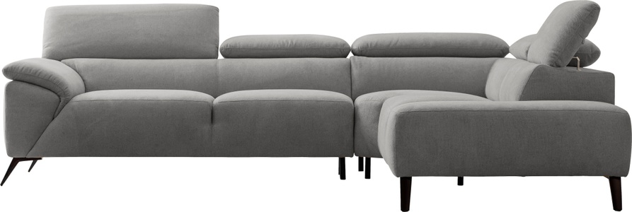 Nicoletti Home, Nicoletti Home Ecksofa, Breite 287 cm, verstellbare Kopfstütze, Ottomane links oder rechts, Nicoletti Home Ecksofa, Breite 287 cm, verstellbare Kopfstütze, Ottomane links oder rechts