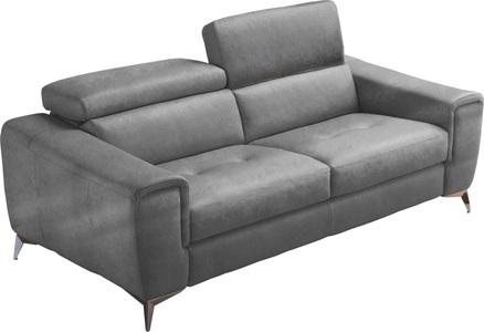 Egoitaliano, Egoitaliano 2,5-Sitzer »Francine«, Kopfteile manuell verstellbar, mit Metallfüssen, Egoitaliano 2,5-Sitzer »Francine, Designsofa, Loungesofa«, Kopfteile manuell verstellbar, mit edlen Metallfüssen