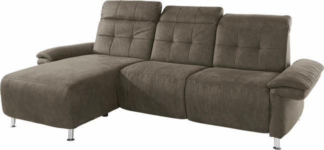 PLACES OF STYLE, Places of Style Ecksofa »Manhattan«, 2 Sitze mit elektrischer Relaxfunktion, verstellbare Armlehnen, Home affaire Ecksofa »Manhattan L-Form« 2 Sitze mit elektrischer Relaxfunktion, verstellbare Armlehnen