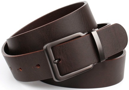 ANTHONI CROWN, Anthoni Crown Vollledergürtel in Dunkelbraun, Anthoni Crown Ledergürtel, 3,5 cm breiter Casual-Vollledergürtel