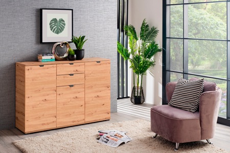 my home Sideboard »Duero«, mit 2 Schubkästen, Breite 135 cm