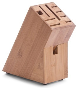 Zeller Present, Zeller Present Messerblock, 1 tlg., geeignet für 8 Messer und eine Schere, Messerblock Bamboo leer 22cm