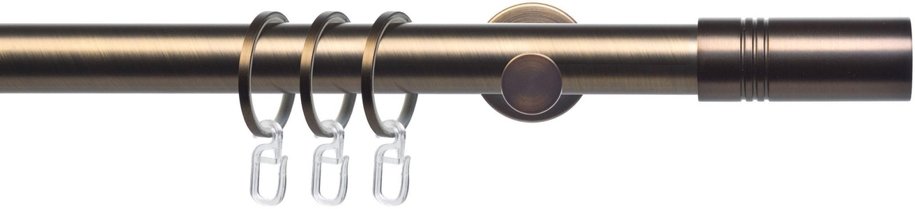 LIEDECO, Gardinenstange, »CELZYLIN01SG1L«, Liedeco, Fixmaß, Liedeco Gardinenstange »CELZYLIN01SG1L«, 1 läufig-läufig, Fixmass, 1-läufig im Fixmass Ø 25 mm