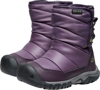 Keen, Keen Winterboots »PUFFRIDER WP«, wasserdicht, KEEN Kids C Puffrider WP Winterschuhe unisex, black plum/daiquiri green, Grösse: 30