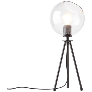 Brilliant, Brilliant Afton 94961/06 Tischlampe E27 Schwarz, Transparent, Brilliant Tischleuchte »Afton«, 1 flammig, Leuchtmittel E27 ohne Leuchtmittel, Tischlampe schwarz/transparent