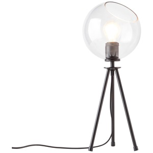 Brilliant, Brilliant Afton 94961/06 Tischlampe E27 Schwarz, Transparent, Brilliant Tischleuchte »Afton«, 1 flammig, Leuchtmittel E27 ohne Leuchtmittel, Tischlampe schwarz/transparent