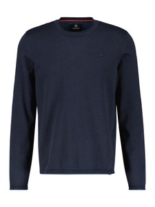 LERROS Strickpullover »LERROS Rundhalspullover, Flachstrick«