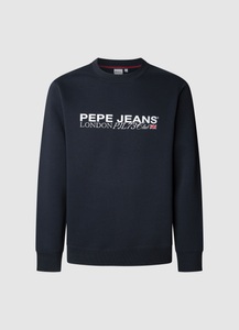 Pepe Jeans Sweatshirt »MATTHEW CREW«, mit Label-Print auf der Brust