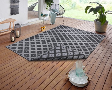 NORTHRUGS, NORTHRUGS Teppich »Nizza«, rechteckig, 5 mm Höhe, In-und Outdoor geeignet, Wohnzimmer, Balkon, Terrasse, Garten, Robust, Pflegeleicht, Flachgewebe, Wendbar, NORTHRUGS Teppich »Nizza Wendeteppich«, rechteckig, 5 mm Höhe, In-& Outdoor, Wetterfest, Balkon, Läufer, Wohnzimmer, Wasserfest