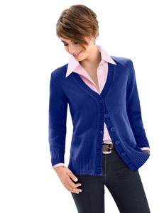 CASUAL LOOKS, Casual Looks Strickjacke in »fully fashioned«-Verarbeitung, Casual Looks Strickjacke