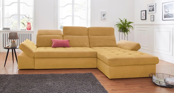 SIT&MORE, sit&more Ecksofa, sit&more Ecksofa »Stardust L-Form« wahlweise mit Bettfunktion und Bettkasten