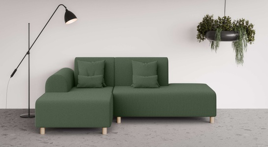 INOSIGN Ecksofa »Suyala«, L-Form mit Hocker