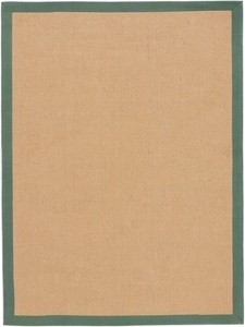carpetfine, carpetfine Sisalteppich »Sisal«, rechteckig, 5 mm Höhe, carpetfine Sisalteppich »Sisal«, rechteckig, 5 mm Höhe, mit farbiger Bordüre, Anti Rutsch Rückseite