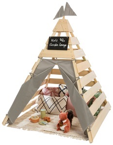 MUDDY BUDDY®, MUDDY BUDDY® Tipi-Zelt »Dreamer«, für Kinder, BxLxH: 135x135x170 cm, MUDDY BUDDY® Spielhaus »Tipi-Zelt Dreamer«, Holzschutz vorbehandelt, BxTxH: 135x135x170 cm