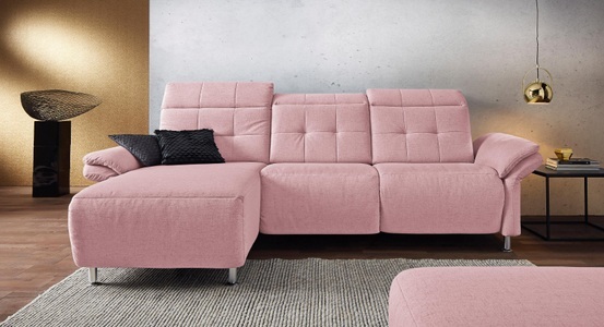 PLACES OF STYLE, Places of Style Ecksofa »Manhattan«, 2 Sitze mit elektrischer Relaxfunktion, verstellbare Armlehnen, Home affaire Ecksofa »Manhattan L-Form« 2 Sitze mit elektrischer Relaxfunktion, verstellbare Armlehnen
