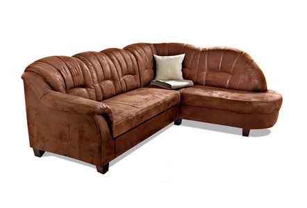 HOME AFFAIRE, Home affaire Ecksofa »Budapest«, wahlweise mit Bettfunktion, mit Recamiere oder Ottomane, Home affaire Ecksofa »Budapest zeitlos & elegant, bequeme Armlehnen, L-Form« wahlweise mit Bettfunktion, mit Recamiere oder Ottomane