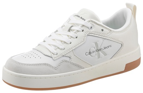 CALVIN KLEIN JEANS, Calvin Klein Jeans Plateausneaker »BASKET CUPSOLE LOW LTH MONO W«, im Basket-Style, 