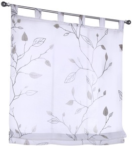 Kutti, Kutti Raffrollo »Bonnie«, mit Schlaufen, freihängend, bedruckt, Raffrollo für Gardinenstangen, Kutti Raffrollo »Bonnie«, mit Schlaufen, freihängend, halbtransparent, Polyester, Schlaufen