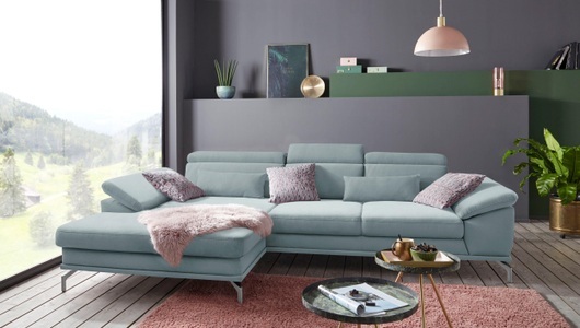 SIT&MORE, sit&more Ecksofa, sit&more Ecksofa »Scorpio L-Form«, inklusive Sitztiefenverstellung, wahlweise mit Kopfverstellung