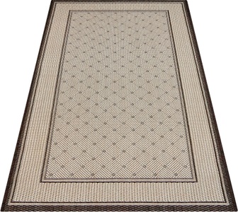 ANDAS, andas Teppich »Faberg«, rechteckig, 5 mm Höhe, Sisal-Optik, Wohnzimmer, andas Teppich »Faberg«, rechteckig, 5 mm Höhe, Flachgewebe, Sisal-Optik, mit Bordüre, pflegeleicht, Scandi