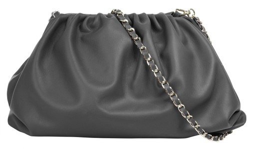 CLUTY, Cluty Umhängetasche, elastisch, Cluty Umhängetasche, echt Leder, Made in Italy