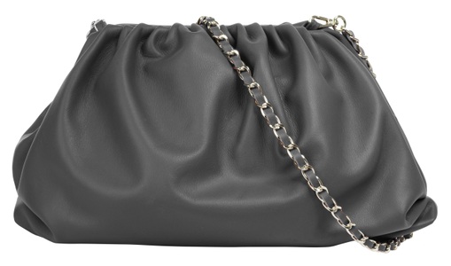CLUTY, Cluty Umhängetasche, elastisch, Cluty Umhängetasche, echt Leder, Made in Italy