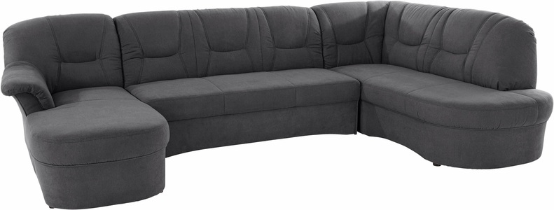 DOMO collection, DOMO collection Wohnlandschaft, DOMO collection Wohnlandschaft »Sarafina, zeitlos und komfortabel, optional mit Federkern, U-Form« wahlweise mit Bettfunktion