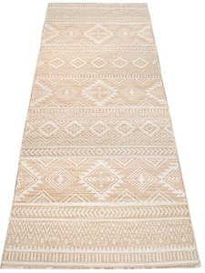 Carpet City, Carpet City Läufer »Palm«, rechteckig, 5 mm Höhe, Wetterfest & UV-beständig, für Balkon, Terrasse, Flur, Küche, flach gewebt, Carpet City Outdoorteppich »PALM 3522«, rechteckig, 5 mm Höhe, Läufer, Wetterfest & UV-beständig, für Balkon, Terrasse, Küche, flach
