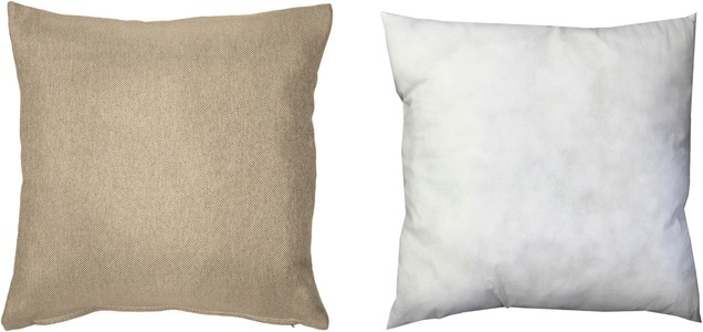 Home Basics, Home Basics Dekokissen »BIG JOHN«, (1 St.), mit Füllung und Reissverschluss, Home Basics Dekokissen »BIG JOHN«, Kissenhülle mit Füllung und Reissverschluss