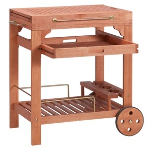 undefined, Servierwagen »Multifunktion«, ausziehbar, Eukalyptusholz, 70-140x50 cm, MERXX Servierwagen »Multifunktion«, Eukalyptusholz, 70-140x50 cm, ausziehbar