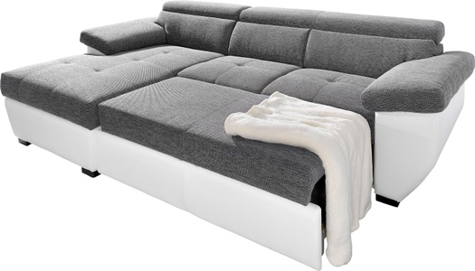 COTTA Ecksofa, inklusive Kopfteilverstellung, wahlweise mit Bettfunktion + Bettkasten