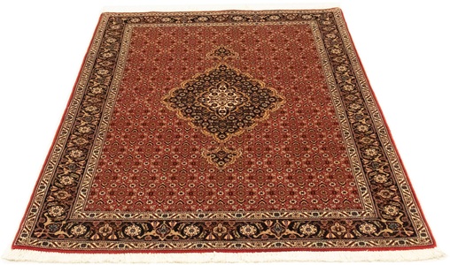 MorgenLand, morgenland Teppich »Täbriz 50 Raj Teppich handgeknüpft rot«, rechteckig, 7 mm Höhe, handgeknüpft, morgenland Teppich »Täbriz 50 Raj Teppich handgeknüpft rot«, rechteckig, 7 mm Höhe, handgeknüpft