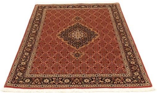 MorgenLand, morgenland Teppich »Täbriz 50 Raj Teppich handgeknüpft rot«, rechteckig, 7 mm Höhe, handgeknüpft, morgenland Teppich »Täbriz 50 Raj Teppich handgeknüpft rot«, rechteckig, 7 mm Höhe, handgeknüpft
