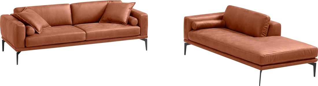 Egoitaliano, Egoitaliano Polstergarnitur »Masu«, Höhe der Rückenkissen und Sitztiefe verstellbar, 3 Rollkissen, Egoitaliano Polstergarnitur »Masu, Design trifft sensationellen Sitzkomfort«, Höhe der Rückenkissen und Sitztiefe verstellbar, 3 Rollkissen