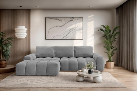 INOSIGN, INOSIGN Ecksofa »AZITA klein optionale Schlafsofa mit Bettkasten, B/T/H: 270/166,5/84cm«, L-Form mit Wellenunterfederung, Bubble-Optik, GOODproduct Ecksofa »AZITA L-Form, 270 cm - OTTO. Verlässliche Qualität.« wahlweise als Schlafsofa m. Bettkasten, Bubble-Optik