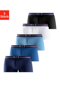 H.I.S Hipster, (Packung, 5 St.), mit Streifen und Markenlogo im Bund
