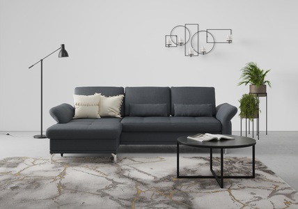 INOSIGN, INOSIGN Ecksofa »Palm Beach«, Federkern, mit Sitztiefenverstellung, wahlweise mit Bettfunktion, Bettkasten und Armteilverstellung, INOSIGN Ecksofa »Palm Beach L-Form«, Federkern, mit Sitztiefenverstellung, wahlweise mit Bettfunktion