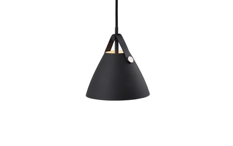 Nordlux, Hängeleuchte Strap, Ø 16,5 cm, schwarz, Nordlux Pendelleuchte »Strap 16«, Leuchtmittel GU10 LED wechselbar