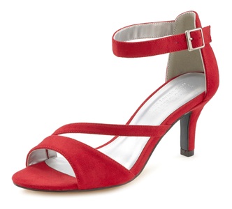 Lascana, LASCANA Sandalette, mit raffiniertem Riemchen und bequemer Absatzhöhe, LASCANA Sandalette »High-Heel-Sandalette, Riemchensandalette«, Sandalette, Sommerschuh mit Riemchen, bequeme Absatzhöhe VEGAN