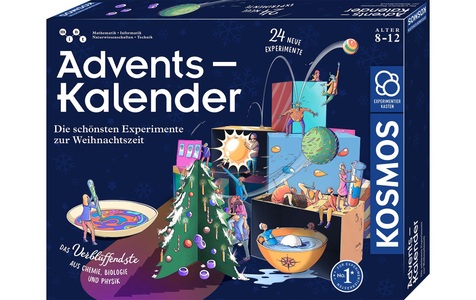 Kosmos, Adventskalender - Die schönsten Experimente zur Weihnachtszeit 2023, Experimentierkasten, Kosmos Spielzeug-Adventskalender »Die schönsten Experimente zur Weihnachtszeit«, ab 8 Jahren