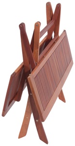 Garden Pleasure, GARDEN PLEASURE Gartentisch »ORLANDO«, Eukalyptusholz, klappbar, 120x70 cm, braun, CONTINI, Gartenmöbel, CONTINI Klapptisch ORLANDO rechteckig, Produkte & Wohnen